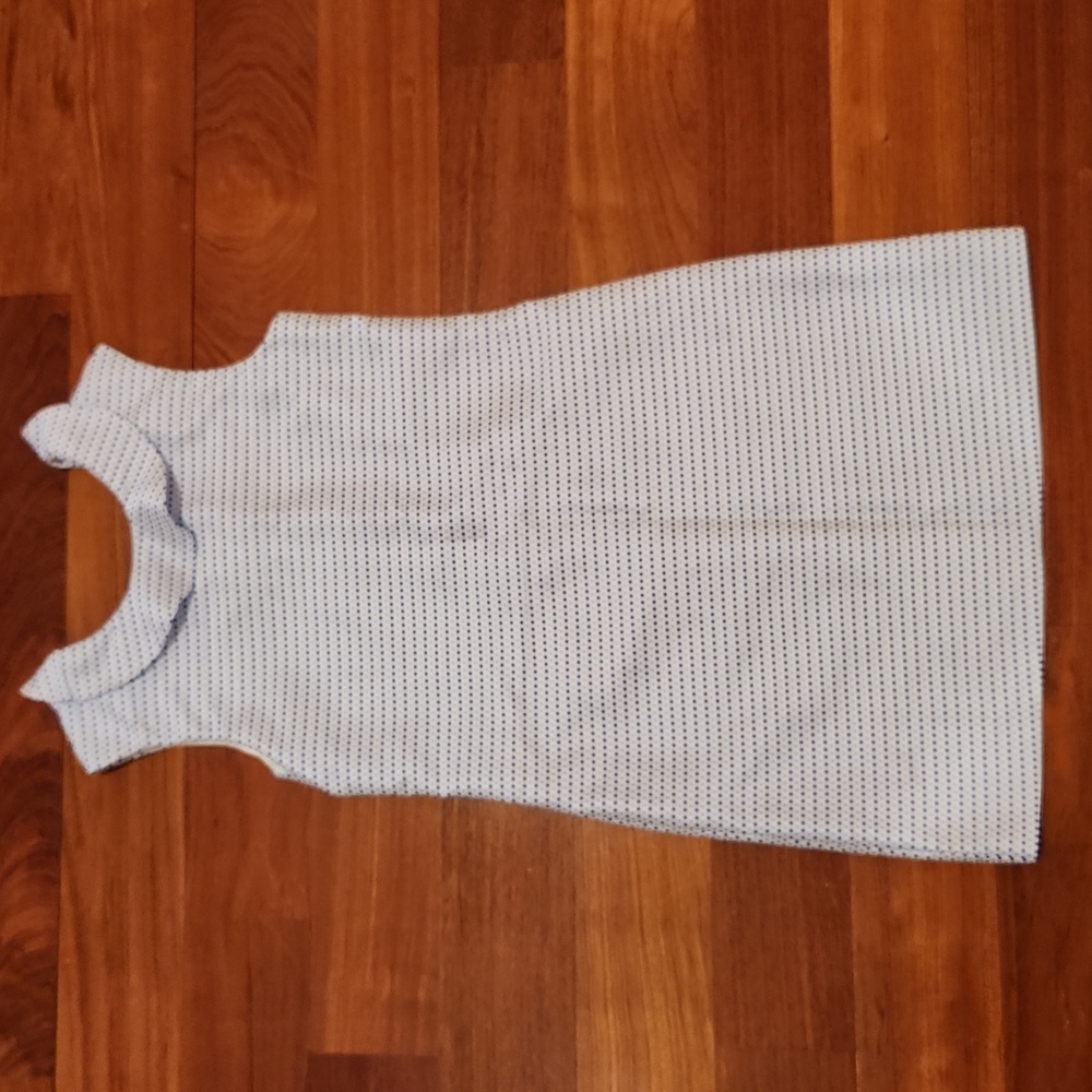 Maggie Breen Girls Ruffle Collar Blue Shift Dress, Size 12